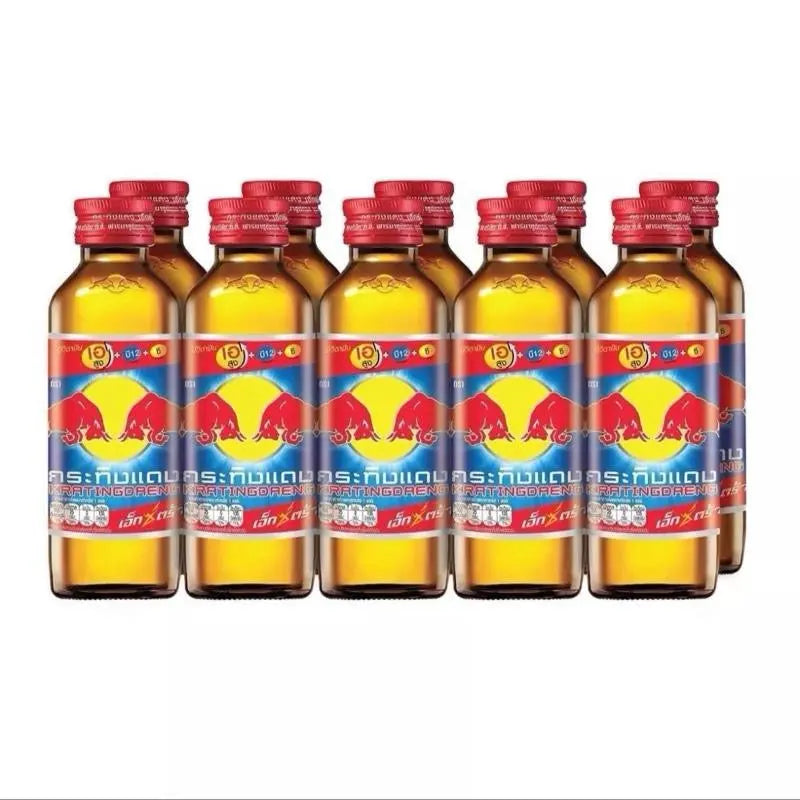 Thailand Red Bull Kratingdaeng Drink 150ML (10 Pack) RED CAP-Luckysweetshopuk Lucky Sweet Shop Ltd