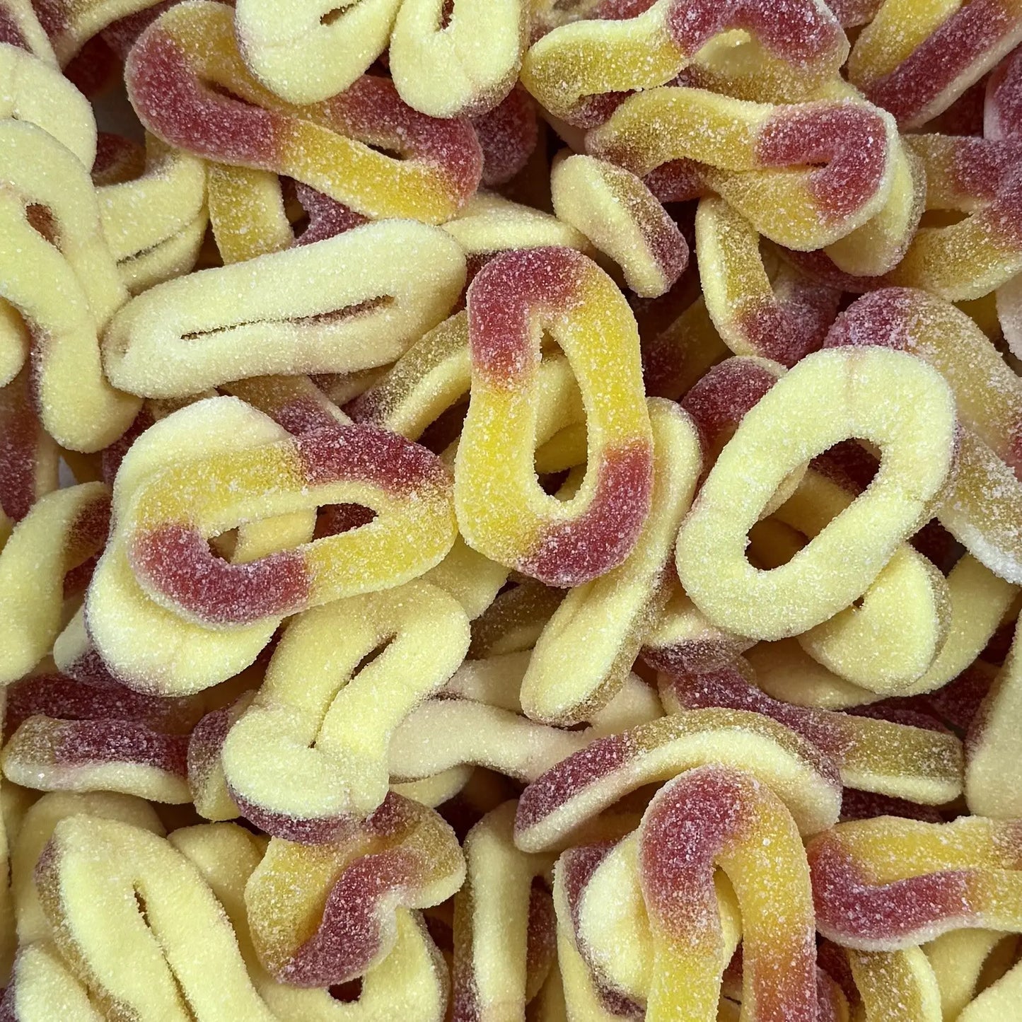 Giant Fizzy Peach Rings Lucky Sweet Shop Ltd