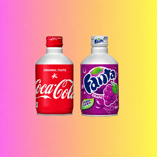 Coca-Cola Or Grape Fanta Original Taste 300ml Bottle - Authentic Japanese Coco Cola Beverage
