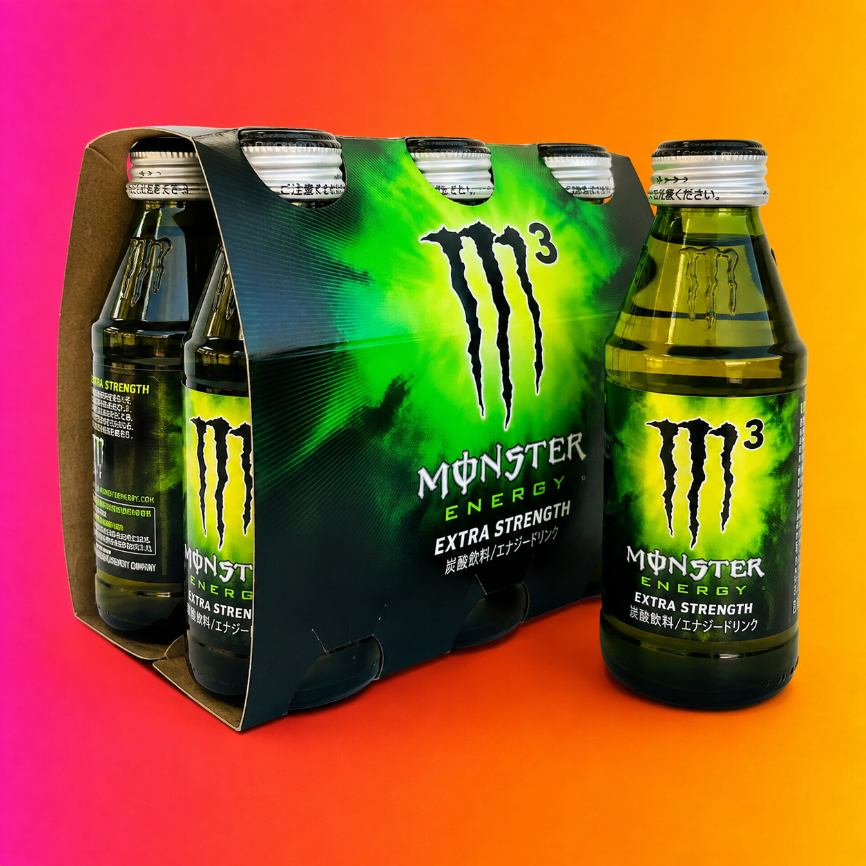 ￼ Monster Energy Extra Strength Pack of 6 | 150ml | Energy Drinks | Extra Strength | Japanese Import Sport Beverage