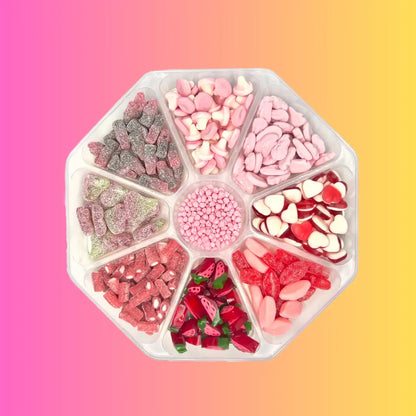 1.3KG Mixed Pink/Red Platter-Luckysweetshopuk Lucky Sweet Shop Ltd