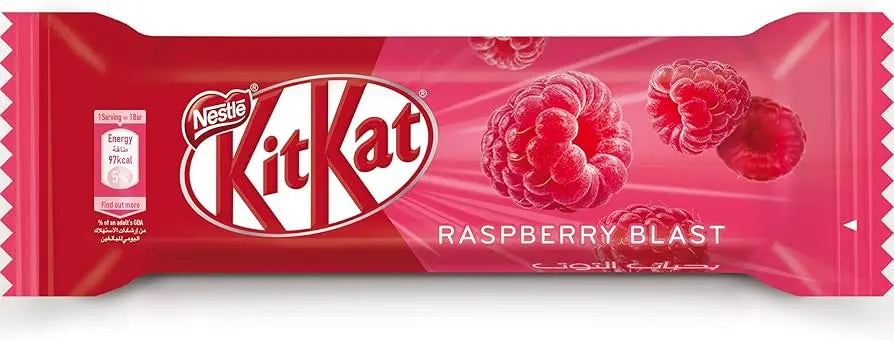 KitKat Raspberry Blast 19.5G Bar - Nestlé's Dubai Edition Chocolate Snack