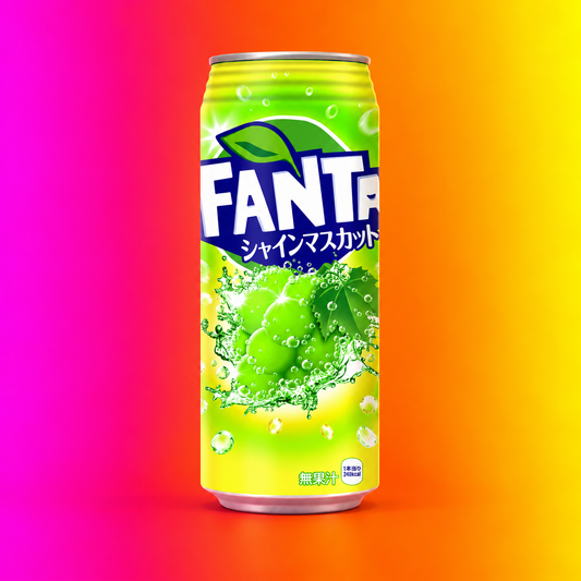 Fanta Shiny Muscat Green Grape - Refreshing Beverage with Citrus Flavor - Perfect for Quenching Thirst