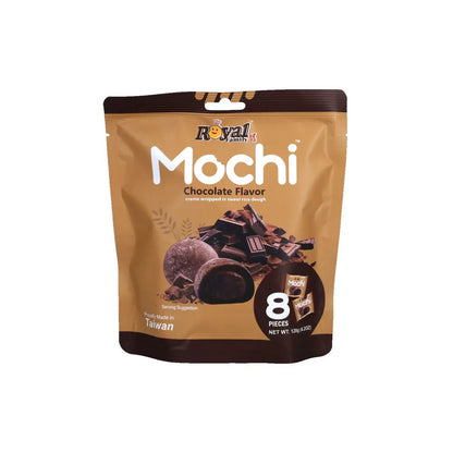 Royal Mochi 3 Flavours 8 Pieces Soft & Chewy Taiwanese Dessert Snack - Strawberry Cheesecake Variety Pack
