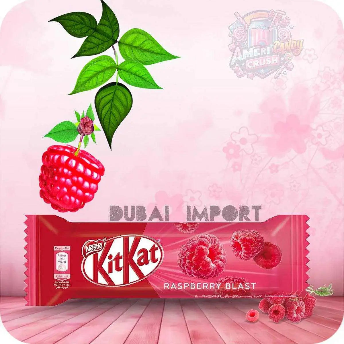 KitKat Raspberry Blast 19.5G Bar - Nestlé's Dubai Edition Chocolate Snack