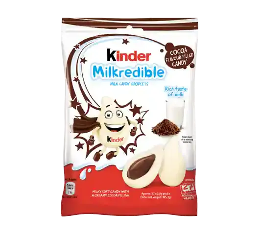 Kinder Milkredible 46.8g Chocolate Snack - Delicious Milk and Chocolate Flavor - Perfect for Snacking