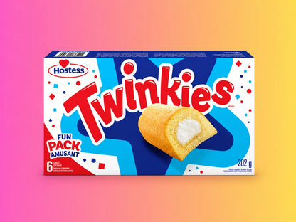 Hostess Twinkies Canada Full Box Of 6 Fun Pack Amusant 202g Delicious Creamy Treats