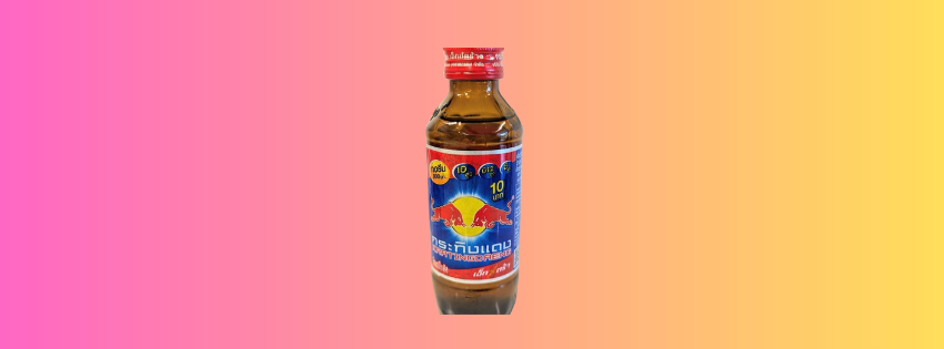 Thailand Red Bull Kratingdaeng Drink 150ML (One Bottle) RED CAP-Luckysweetshopuk