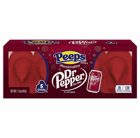 Peeps Marshmallow Chicks 5PK - Flavored Marshmallow Chicks 5PK, 42g Pack, 26 Calories, 130g