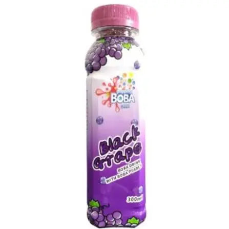 Popping Boba Black Grape & Blue Raspberry Drink With Boba Pearls 300ml Beverage