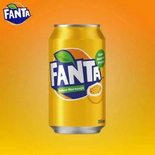 Fanta Maracuja Flavour 350ml Can - Refreshing Passionfruit Drink for Everyday Enjoyment (Passionfruit)
