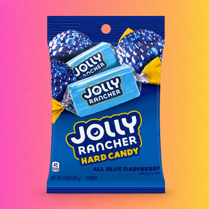 Jolly Rancher All Blue Raspberry Hard Candy 184g - Sweet Snack for Delicious Treats
