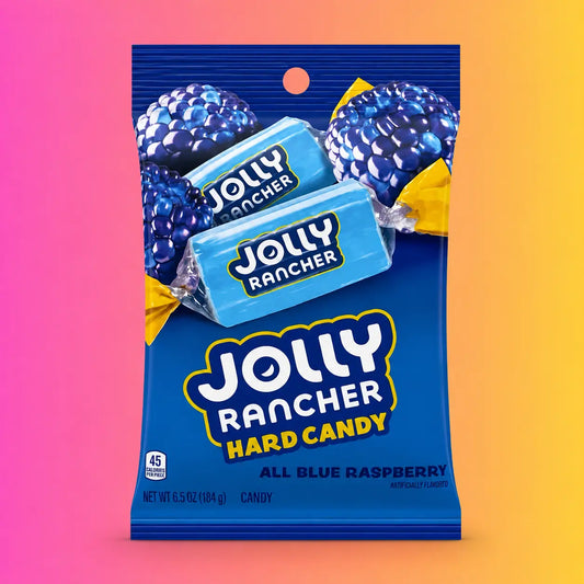 Jolly Rancher All Blue Raspberry Hard Candy 184g - Sweet Snack for Delicious Treats
