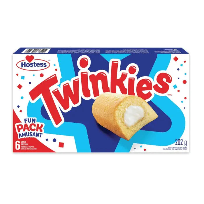 Hostess Twinkies Canada Full Box Of 6 Fun Pack Amusant 202g Delicious Creamy Treats