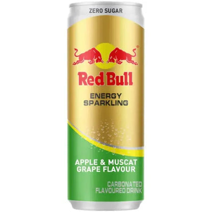 Red Bull Apple Muscat Grape Flavour Energy drink Zero Sugar Full Box of 24 Cans  Best Before Date January 2026