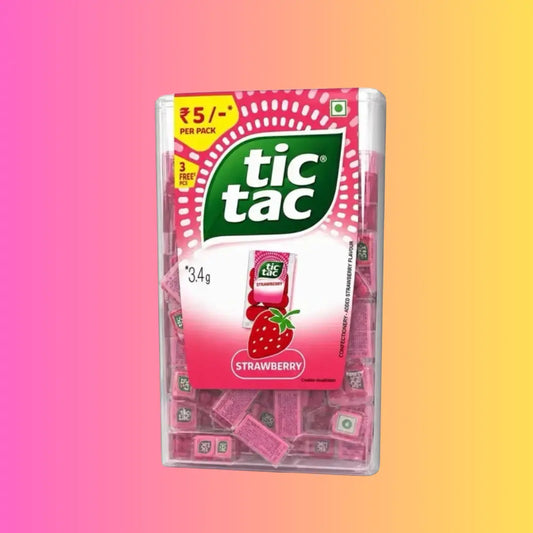 Tic Tac Strawberry Edition, Mini Mix, total 228 GRAMS (Huge Pack)