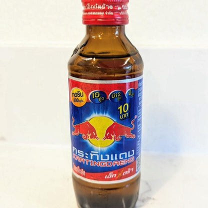 Thailand Red Bull Kratingdaeng Drink 150ML (One Bottle) RED CAP-Luckysweetshopuk