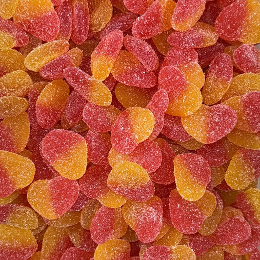 Fizzy Peach Hearts