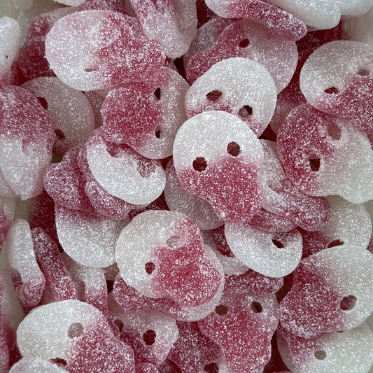 Fizzy Strawberry Skulls